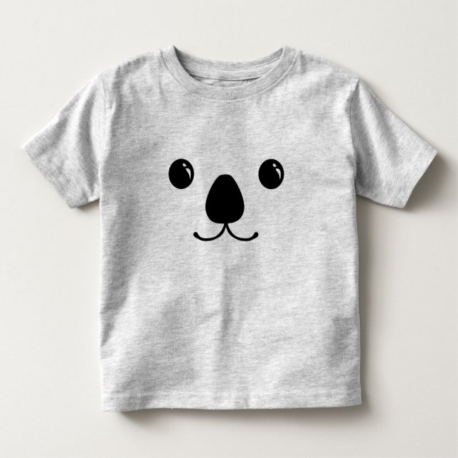Koala Cute Animal Face Design Toddler T-Shirt (Front)