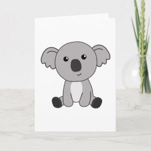 Koala Cute Animals For Kids Cute Little Animals Card