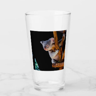 Koala Cute in Tree Grey Glass