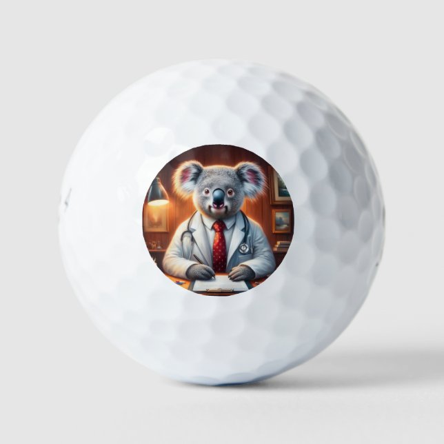 Koala Doctor Golf Balls (Front)