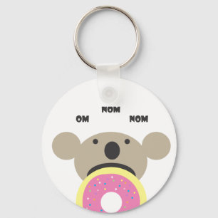 Koala Doughnut Diet Key Ring