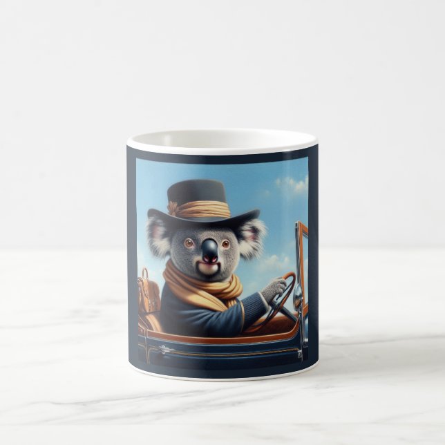 Koala Driving Coffee Mug (Center)