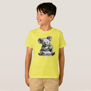 Koala eating a sandwich Cute Bear T-Shirt