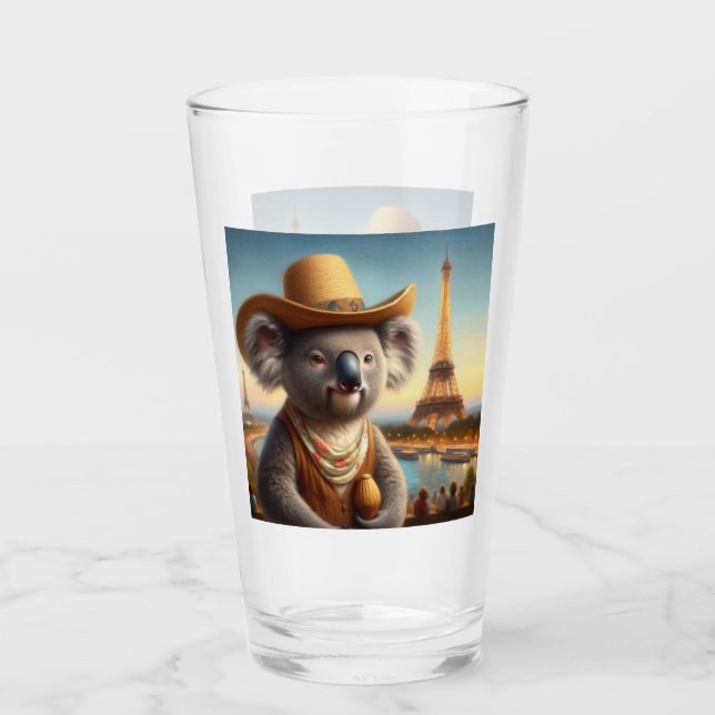 Koala Eiffel Tower Glass (Front)