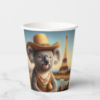Koala Eiffel Tower Paper Cups