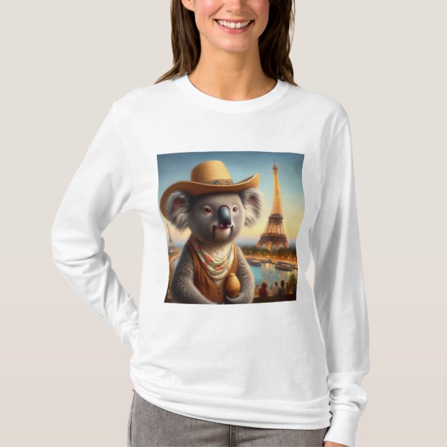 Koala Eiffel Tower T-Shirt (Front)