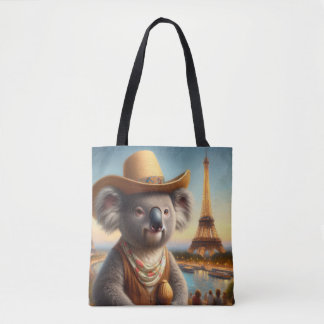 Koala Eiffel Tower Tote Bag