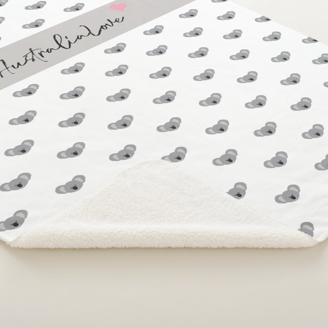 "Koala Embrace" #AustraliaLove Charity Baby Cosy B Sherpa Blanket (3/4)