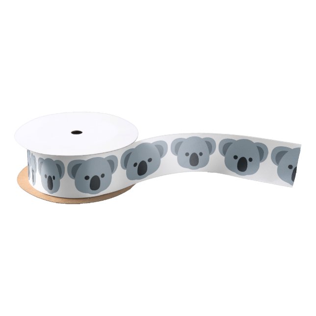 Koala emoji satin ribbon (Spool)