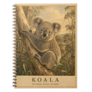 Koala Eucalyptus Forest VINTAGE Notebook