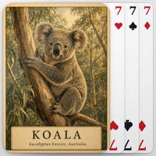 Koala Eucalyptus Forest VINTAGE Playing Cards