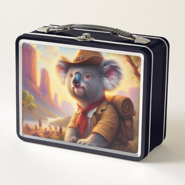 Koala Explorer Metal Lunch Box (Front)