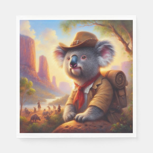 Koala Explorer Napkin (Front)