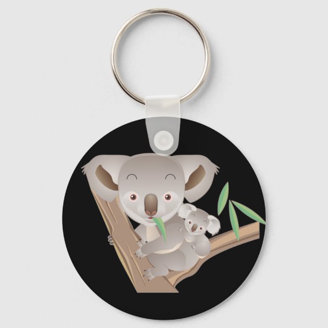Koala Family Key Ring (Front)