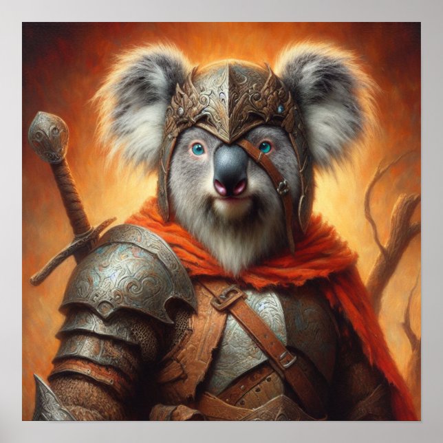 Koala Fantasy Warrior Poster (Front)