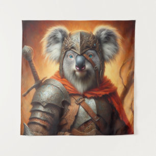 Koala Fantasy Warrior Tapestry