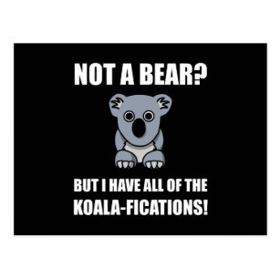 Koala Fications Postcard