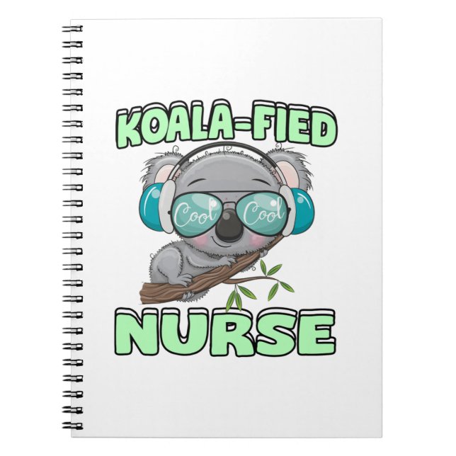 Koala-fied Nurse  Notebook (Front)