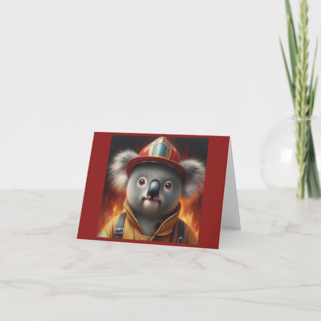 Koala Firefighter Card (Front)