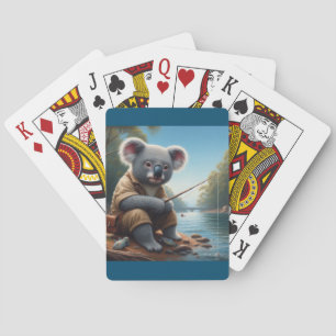 Koala Fishing Playing Cards