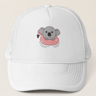 Koala Flamingo Swim Rings Summer Animals Trucker Hat