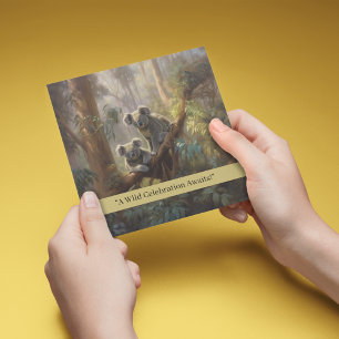 Koala Forest Dreams, custom Invitation