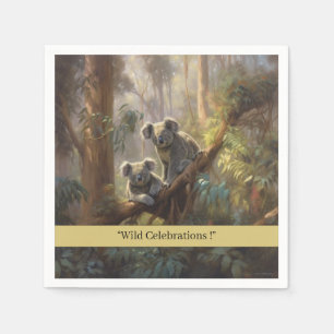 Koala Forest Dreams, custom Napkin