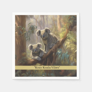 Koala Forest Dreams, custom Napkin