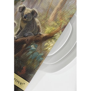 Koala Forest Dreams customisable Tea Towel