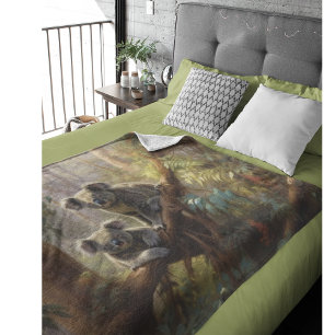 Koala Forest Dreams Fleece Blanket