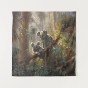 Koala Forest Dreams Tapestry