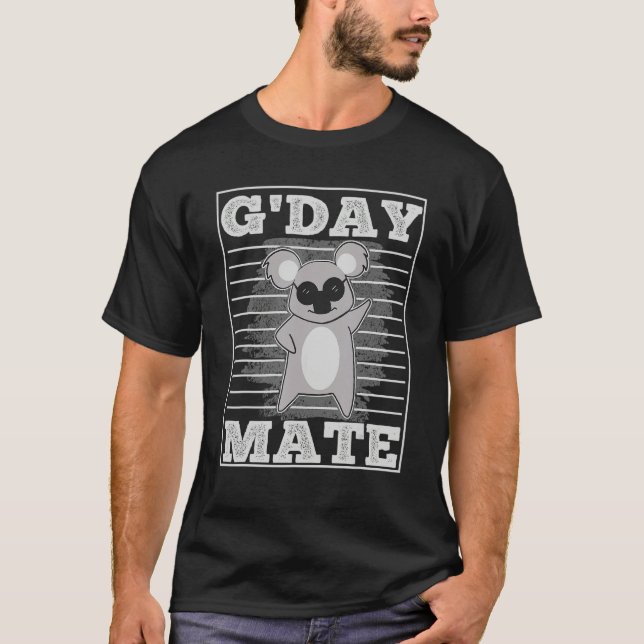 Koala G Day Mate GDay Australian Aussie T-Shirt (Front)