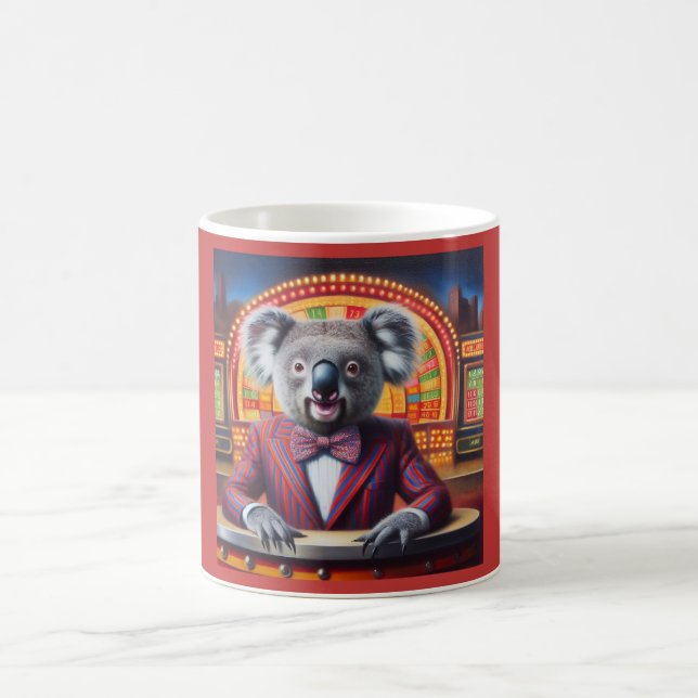 Koala Game Show Host Coffee Mug (Center)