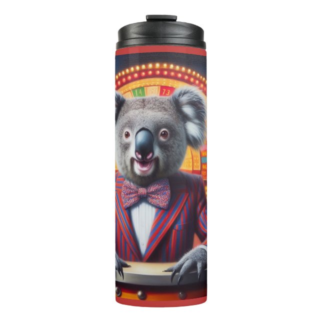 Koala Game Show Host Thermal Tumbler (Front)