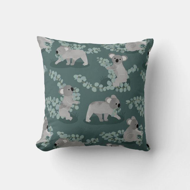Koala Gathering Cushion (Front)