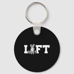 Koala Gym Weight Training Lift Deadlift Key Ring