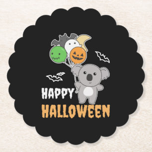 Koala Halloween Balloons For Kids Cute Koalas Paper Coaster
