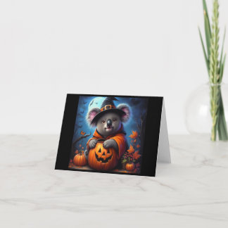 Koala Halloween Costume Card