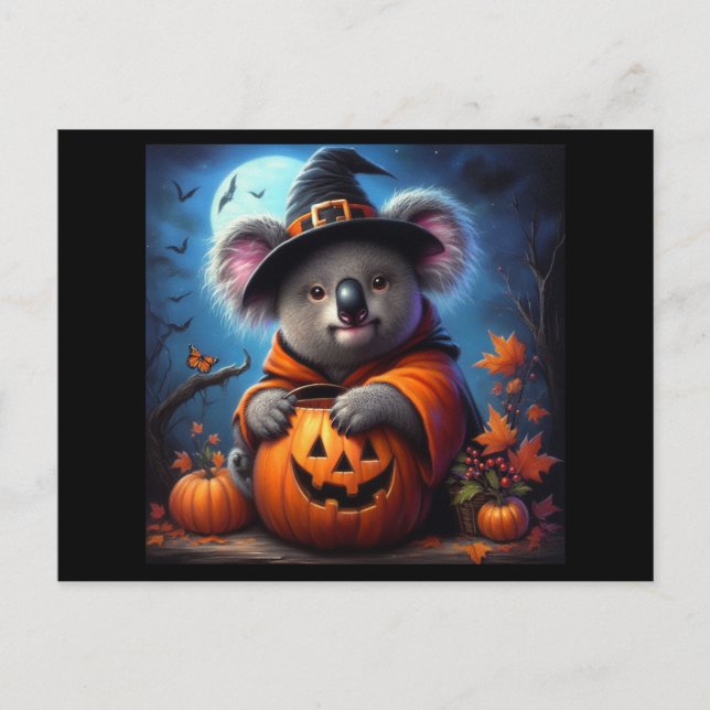 Koala Halloween Costume Postcard (Front)