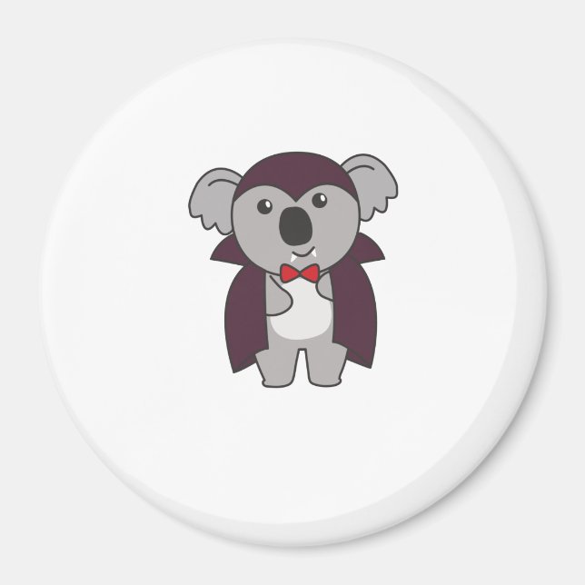 Koala Halloween Cute Devil Kids Vampire Costume Magnet (Front)