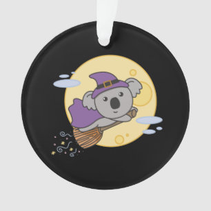 Koala Halloween Witch Kids Witch Costume Ornament
