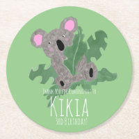 Koala Hand Drawn Bear Birthday Party