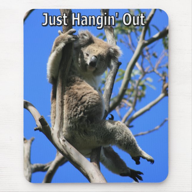Koala Hanging Out in Australia Mouse Pad (Front)