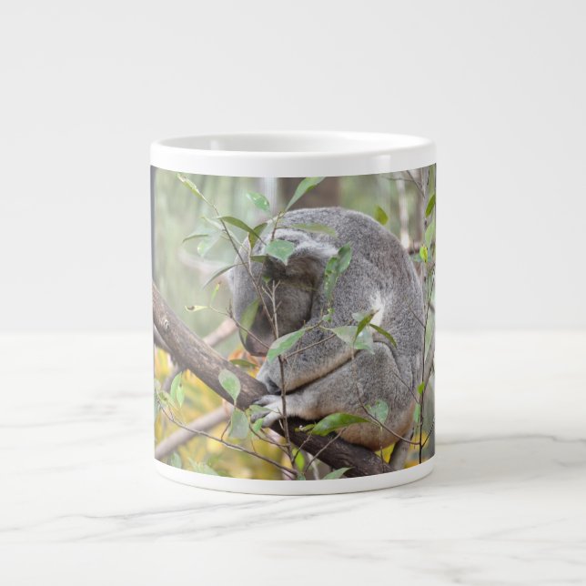 koala head down sleeping c large coffee mug (Front)