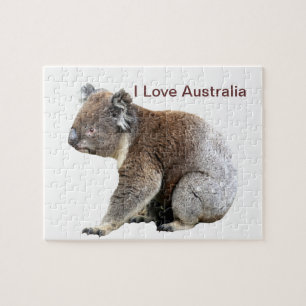 Koala I Love Australia Jigsaw Puzzle