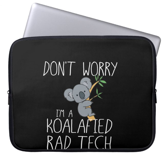 Koala I'm A Koalafied Radiology Tech Laptop Sleeve (Front)