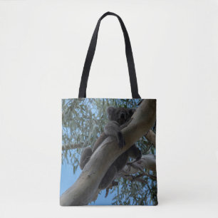Koala in a tree Australia, Photo Tote Bag
