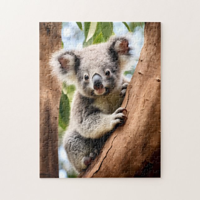 Koala in a tree jigsaw puzzle (Vertical)