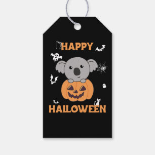 Koala In Pumpkin Sweet Koalas Happy Halloween Gift Tags