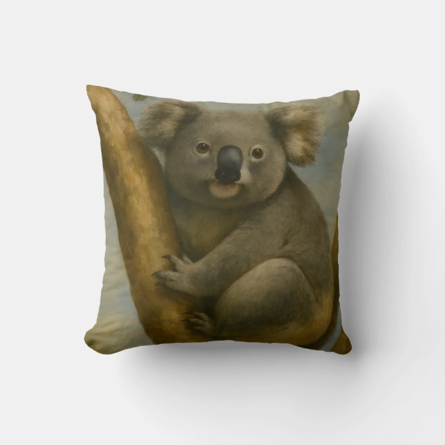 Koala in Quiet Light Cushion (Front)